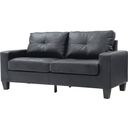 The appearance of Newbury Modular Sofa (Black) designed by Glory in the modern / contemporary interior design. This black leather piece of furniture was selected by 1StopBedrooms from Newbury Collection to add a touch of cosiness and style into your home. Sku: G463A-S-Newbury Modular Sofa. Material: Faux Leather.