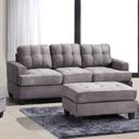 The appearance of G513 Sofa (Grey) designed by Glory in the transitional interior design. This grey piece of furniture was selected by 1StopBedrooms from G513 Collection to add a touch of cosiness and style into your home. Sku: G513A-S Box 1;G513A-S Box 2. Material: Fabric.
