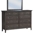 The appearance of G5405 Drawer Dresser designed by Glory in the modern / contemporary interior design. This gray piece of furniture  was selected by 1StopBedrooms from G54 Collection to add a touch of cosiness and style into your home. Sku: G5405-D-8 Drawer Dresser. Material: Wood.