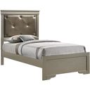 The appearance of Lorana Youth Panel Bed (Twin) designed by Glory in the transitional interior design. This silver piece of furniture  was selected by 1StopBedrooms from Lorana Collection to add a touch of cosiness and style into your home. Sku: G6500B-TB2 Box 1;G6500B-TB2 Box 2;G6500B-TB2 Box 3. Bed Type: Panel Bed. Material: Wood. Bed Size: Twin.