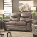 The appearance of G676 Loveseat (Gray) designed by Glory in the modern / contemporary interior design. This gray piece of furniture  was selected by 1StopBedrooms from G67 Collection to add a touch of cosiness and style into your home. Sku: G676-L-Loveseat. Material: Faux Leather.