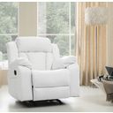 The appearance of G682 Rocker Recliner (White) designed by Glory in the modern / contemporary interior design. This white piece of furniture was selected by 1StopBedrooms from G68 Collection to add a touch of cosiness and style into your home. Sku: G682-RC-Rocker Recliner. Material: Leather.