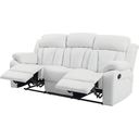 The appearance of G682 Reclining Sofa (White) designed by Glory in the modern / contemporary interior design. This white piece of furniture was selected by 1StopBedrooms from G68 Collection to add a touch of cosiness and style into your home. Sku: G682-RS-Reclining Sofa. Material: Leather.