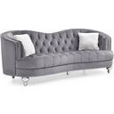 The appearance of Jewel Sofa Gray designed by Glory in the transitional interior design. This gray piece of furniture was selected by 1StopBedrooms from Jewel Collection to add a touch of cosiness and style into your home. Sku: G755-S-Sofa. Material: Fabric.
