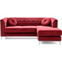 The appearance of Pompano Sofa Sectional (Burgundy) designed by Glory in the transitional interior design. This burgundy piece of furniture  was selected by 1StopBedrooms from Pompano Collection to add a touch of cosiness and style into your home. Sku: G789B-SC Box 1;G789B-SC Box 2;G789B-SC Box 3. Layout: Sofa & Chaise. Material: Suede.