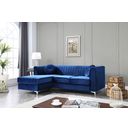 Delray Sofa Chaise In Navy Blue
