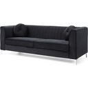The appearance of Delray Sofa In Black designed by Glory in the modern / contemporary interior design. This black piece of furniture was selected by 1StopBedrooms from Delray Collection to add a touch of cosiness and style into your home. Sku: G793A-S Box 1;G793A-S Box 2. Material: Fabric.