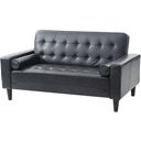 The appearance of G843A Loveseat Bed (Black) designed by Glory in the modern / contemporary interior design. This black piece of furniture  was selected by 1StopBedrooms from G84 Collection to add a touch of cosiness and style into your home. Sku: G843A-L Box 1;G843A-L Box 2. Material: Faux Leather.
