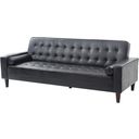 The appearance of G843A Sofa Bed (Black) designed by Glory in the modern / contemporary interior design. This black piece of furniture  was selected by 1StopBedrooms from G84 Collection to add a touch of cosiness and style into your home. Sku: G843A-S-Sofa Bed. Material: Faux Leather.