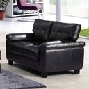 The appearance of G903 Loveseat (Black) designed by Glory in the transitional interior design. This black piece of furniture  was selected by 1StopBedrooms from G903 Collection to add a touch of cosiness and style into your home. Sku: G903A-L Box 1;G903A-L Box 2. Material: Faux Leather.