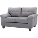 The appearance of G912A Loveseat (Gray) designed by Glory in the modern / contemporary interior design. This gray piece of furniture  was selected by 1StopBedrooms from G91 Collection to add a touch of cosiness and style into your home. Sku: G912A-L Box 1;G912A-L Box 2. Material: Leather.