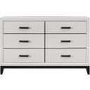The appearance of Global Furniture Kate White Dresser designed by Global Furniture USA in the modern / contemporary interior design. This white piece of furniture was selected by 1StopBedrooms from Kate Collection to add a touch of cosiness and style into your home. Sku: KATE-WHITE-D. Material: Wood.