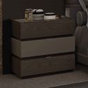 The appearance of Leo 3 Drawer Nightstand designed by ESF in the modern / contemporary interior design. This dark brown piece of furniture was selected by 1StopBedrooms from Leo Collection to add a touch of cosiness and style into your home. Sku: LEONS. Material: MDF.