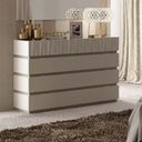 The appearance of Marina Single Dresser designed by ESF in the modern / contemporary interior design. This grey piece of furniture  was selected by 1StopBedrooms from Marina Collection to add a touch of cosiness and style into your home. Sku: MARINADRESSER. Material: MDF.