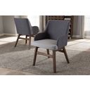 The appearance of Baxton Studio Monte Mid-Century Modern Two-Tone Grey Fabric Armchair (Set Of 2) designed by Baxton Studio in the transitional interior design. This grey piece of furniture  was selected by 1StopBedrooms from Monte Collection to add a touch of cosiness and style into your home. Sku: Monte-Dark-Grey/Light-Grey-DC. Material: Polyester.