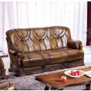 The appearance of Oakman Italian Leather Sleeper Sofa designed by ESF in the traditional interior design. This rich brown piece of furniture  was selected by 1StopBedrooms from Oakman Collection to add a touch of cosiness and style into your home. Sku: OAKMAN3F. Material: Leather.