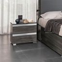 The appearance of Oxford Nightstand designed by ESF in the modern / contemporary interior design. This grey piece of furniture was selected by 1StopBedrooms from Oxford Collection to add a touch of cosiness and style into your home. Sku: OXFORDNS. Material: MDF.