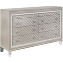 The appearance of Paris Dresser designed by Global Furniture USA in the modern / contemporary interior design. This champagne piece of furniture was selected by 1StopBedrooms from Paris Collection to add a touch of cosiness and style into your home. Sku: PARIS-CHAMPAGNE-DR W/JEWELRY DR & AL. Material: MDF.