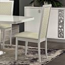 The appearance of Roma Chair (White) (Set of 2) designed by ESF in the modern / contemporary interior design. This white piece of furniture was selected by 1StopBedrooms from Roma Collection to add a touch of cosiness and style into your home. Sku: ROMACHAIRWHITE. Material: MDF.