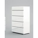 The appearance of Sara Chest designed by ESF in the modern / contemporary interior design. This white high gloss piece of furniture was selected by 1StopBedrooms from Sara Collection to add a touch of cosiness and style into your home. Sku: SARACHEST. Material: MDF.
