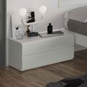The appearance of Sara Nightstand designed by ESF in the modern / contemporary interior design. This white high gloss piece of furniture was selected by 1StopBedrooms from Sara Collection to add a touch of cosiness and style into your home. Sku: SARAN/S. Material: MDF.