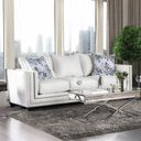 The appearance of Ilse Sofa designed by Furniture of America in the modern / contemporary interior design. This off white piece of furniture  was selected by 1StopBedrooms from Ilse Collection to add a touch of cosiness and style into your home. Sku: SM2675-SF. Material: Chenille.
