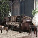 The appearance of Quirino Loveseat (Light Brown / Dark Brown) designed by Furniture of America in the traditional interior design. This mixed piece of furniture was selected by 1StopBedrooms from Quirino Collection to add a touch of cosiness and style into your home. Sku: SM6416-LV. Material: Chenille.