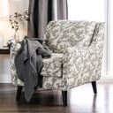 The appearance of Dorset Floral Chair designed by Furniture of America in the modern / contemporary interior design. This mixed piece of furniture was selected by 1StopBedrooms from Dorset Collection to add a touch of cosiness and style into your home. Sku: SM8564-CH-FL. Material: Fabric.