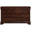 The appearance of Abbeville Brown Dresser designed by Homelegance in the modern / contemporary interior design. This brown piece of furniture  was selected by 1StopBedrooms from Abbeville Collection to add a touch of cosiness and style into your home. Sku: 1856-5. Material: Wood.