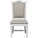 The appearance of Abbey Park Antique White Side Chair set of 2 designed by Liberty in the traditional interior design. This white piece of furniture was selected by 1StopBedrooms from Abbey Park Collection to add a touch of cosiness and style into your home. Sku: 520-C6501S. Material: Rubberwood.