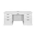 The appearance of Abby Modern Wood Office Desk Writing Table In White designed by Martin Furniture in the modern / contemporary interior design. This white piece of furniture was selected by 1StopBedrooms from Abby Collection to add a touch of cosiness and style into your home. Sku: IMAY689. Material: Wood.
