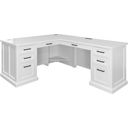 The appearance of Abby Modern Wood Return Office Desk In White designed by Martin Furniture in the modern / contemporary interior design. This white piece of furniture was selected by 1StopBedrooms from Abby Collection to add a touch of cosiness and style into your home. Sku: IMAY664R-KIT. Material: Wood.