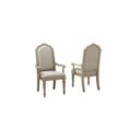Abington Upholstered Dining Arm Chair Set of 2 in Linville Oak