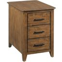 The appearance of Larson Chairside Table In Warm Brunette designed by Kincaid in the transitional interior design. This warm brunette piece of furniture was selected by 1StopBedrooms from Abode Collection to add a touch of cosiness and style into your home. Sku: 269-916. Material: Solid Wood.