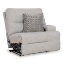 The appearance of Acklen Place Right-Arm Facing Power Recliner In Pewter designed by Signature Design by Ashley in the modern / contemporary interior design. This pewter piece of furniture was selected by 1StopBedrooms from Acklen Place Collection to add a touch of cosiness and style into your home. Sku: 9360562. Material: Fabric.