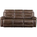 The appearance of Acme Aashi Motion Sofa In Brown Leather designed by ACME in the modern / contemporary interior design. This brown piece of furniture was selected by 1StopBedrooms from Aashi Collection to add a touch of cosiness and style into your home. Sku: 55420. Material: Wood.