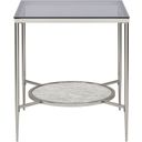 The appearance of Acme Adelrik End Table designed by ACME in the modern / contemporary interior design. This chrome piece of furniture  was selected by 1StopBedrooms from Adelrik Collection to add a touch of cosiness and style into your home. Sku: LV00575. Material: Metal.