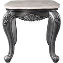 The appearance of Acme Ariadne End Table designed by ACME in the transitional interior design. This platinum piece of furniture  was selected by 1StopBedrooms from Ariadne Collection to add a touch of cosiness and style into your home. Sku: 85347. Material: Wood.