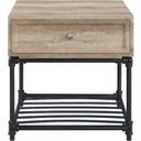 The appearance of Acme Brantley Ii End Table designed by ACME in the industrial interior design. This oak piece of furniture was selected by 1StopBedrooms from Brantley Ii Collection to add a touch of cosiness and style into your home. Sku: LV00749. Material: Wood.