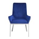 The appearance of Acme Cambrie Side Chair Set Of 2 designed by ACME in the modern / contemporary interior design. This blue velvet piece of furniture was selected by 1StopBedrooms from Cambrie Collection to add a touch of cosiness and style into your home. Sku: DN00222. Material: Wood.