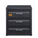 The appearance of Acme Cargo 3-Drawer Chest In Gunmetal Finish designed by ACME in the industrial interior design. This gunmetal piece of furniture  was selected by 1StopBedrooms from Cargo Collection to add a touch of cosiness and style into your home. Sku: 37957. Material: Metal.