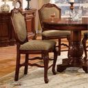 The appearance of Acme Chateau De Ville Counter Height Chair Set Of 2 In Cherry designed by ACME in the transitional interior design. This cherry piece of furniture was selected by 1StopBedrooms from Chateau De Ville Collection to add a touch of cosiness and style into your home. Sku: 04084A. Material: Wood.