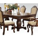 The appearance of Acme Chateau De Ville Dining Table With Double Pedestal In Espresso designed by ACME in the transitional interior design. This espresso piece of furniture was selected by 1StopBedrooms from Chateau De Ville Collection to add a touch of cosiness and style into your home. Sku: 64075A-T;64076A-ST. Material: Wood. Table Top Shape: Rectangular. Size: 46" x 96".