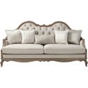 The appearance of Acme Chelmsford Sofa in Beige designed by ACME in the transitional interior design. This beige piece of furniture  was selected by 1StopBedrooms from Chelmsford Collection to add a touch of cosiness and style into your home. Sku: 56050. Material: Fabric. Key Features: Tufted.