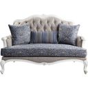 The appearance of Acme Ciddrenar Loveseat With 3 Pillows designed by ACME in the transitional interior design. This white piece of furniture was selected by 1StopBedrooms from Ciddrenar Collection to add a touch of cosiness and style into your home. Sku: 54311. Material: Wood.