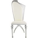 Cyrene Leatherette Side Chair Set Of 2 In Beige
