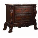 The appearance of Acme Dresden 2-Drawer Nightstand in Cherry Oak designed by ACME in the transitional interior design. This brown piece of furniture was selected by 1StopBedrooms from Dresden Collection to add a touch of cosiness and style into your home. Sku: 12143. Material: Wood.