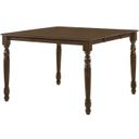 The appearance of Acme Dylan Counter Height Table In Walnut Finish designed by ACME in the country / farmhouse interior design. This walnut piece of furniture was selected by 1StopBedrooms from Dylan Collection to add a touch of cosiness and style into your home. Sku: DN00622. Table Top Shape: Square. Material: Wood. Size: 54" x 54".