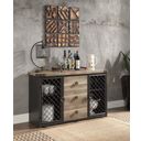 The appearance of Acme Edina Server In Oak And Sandy Black Finish designed by ACME in the industrial interior design. This oak piece of furniture  was selected by 1StopBedrooms from Edina Collection to add a touch of cosiness and style into your home. Sku: DN01059. Material: Wood.