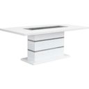 The appearance of Acme Elizaveta Dining Table In White High Gloss Finish designed by ACME in the modern / contemporary interior design. This white high gloss piece of furniture was selected by 1StopBedrooms from Elizaveta Collection to add a touch of cosiness and style into your home. Sku: DN00814-1;DN00814-2;DN00814-3. Material: Wood. Table Top Shape: Rectangular. Size: 42" x 79".